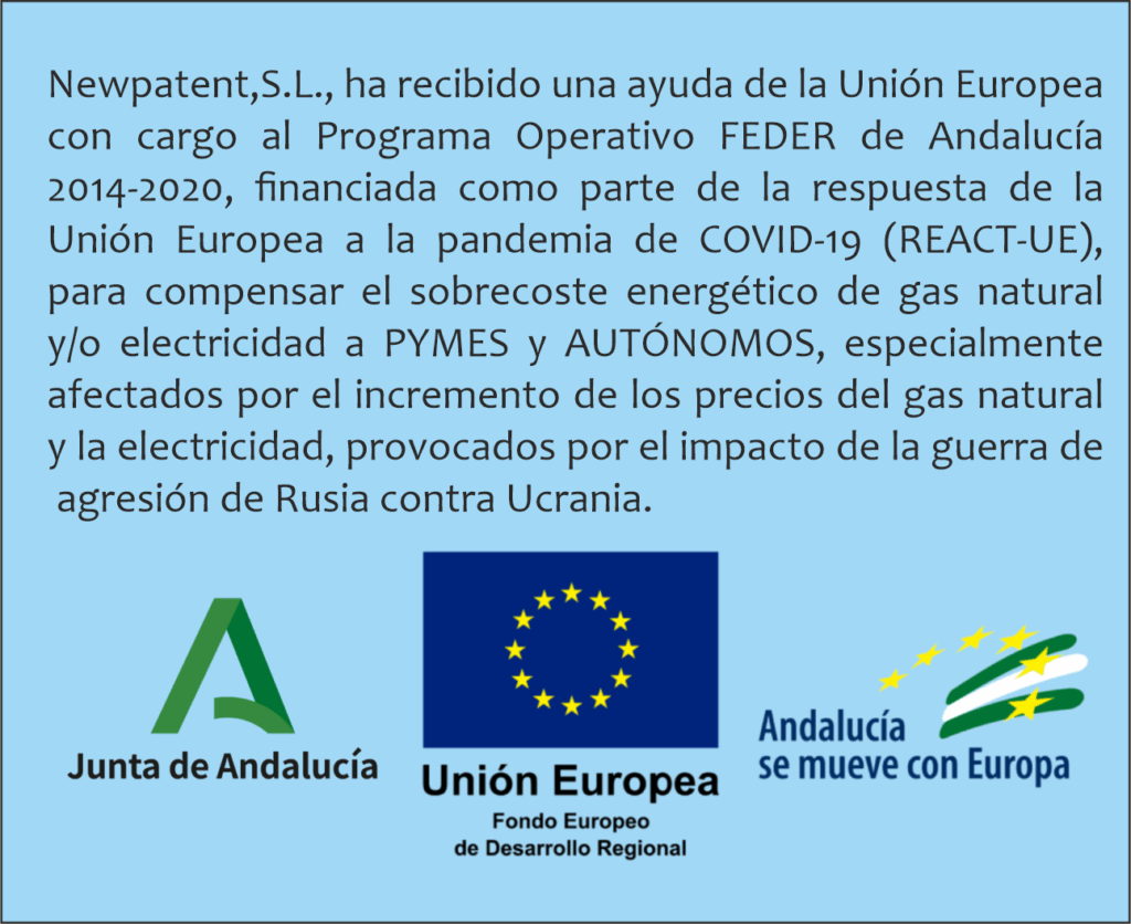 Programa Operativo FEDER de Andalucía 1 - Newpatent